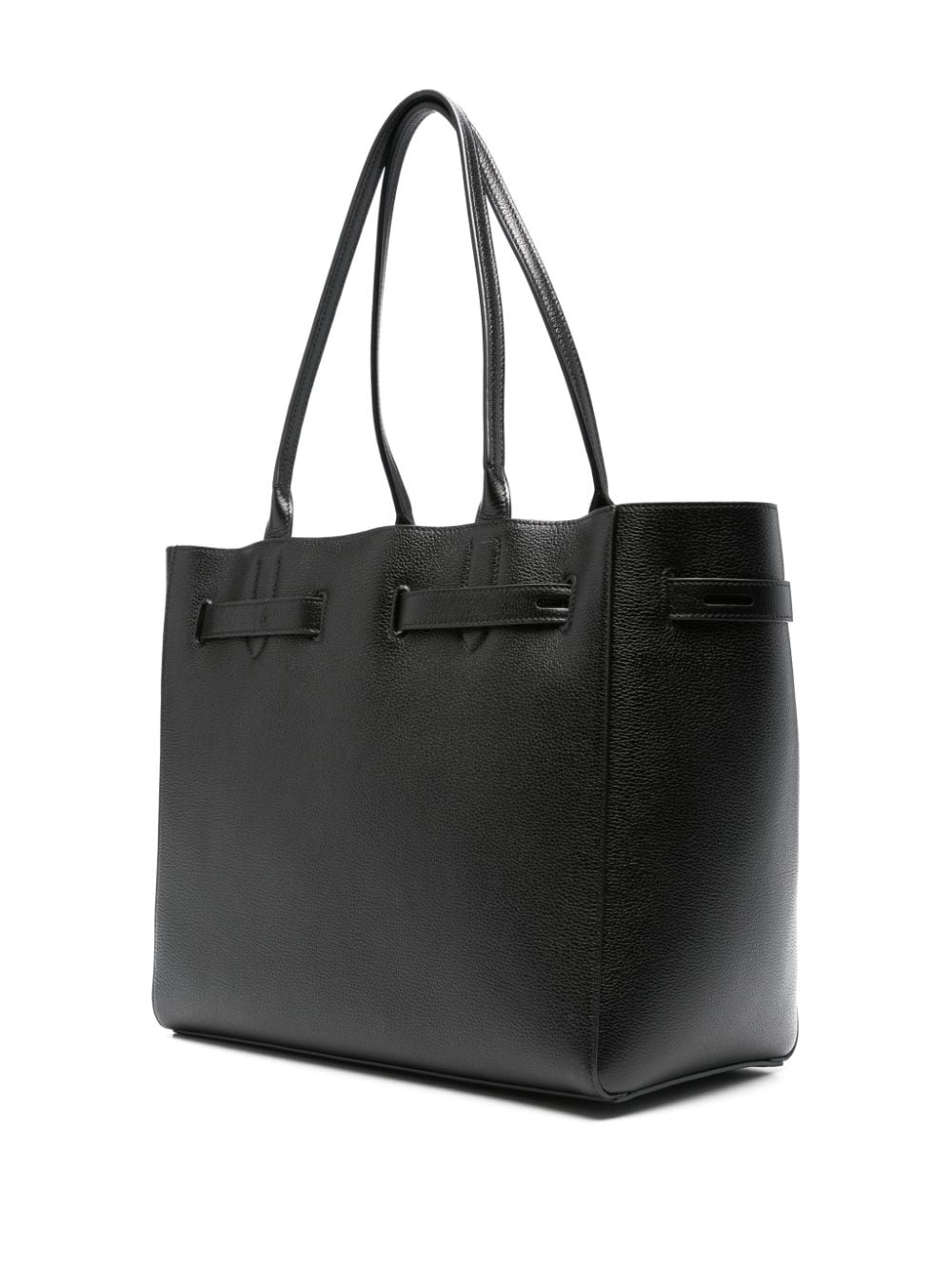 Leather tote bag