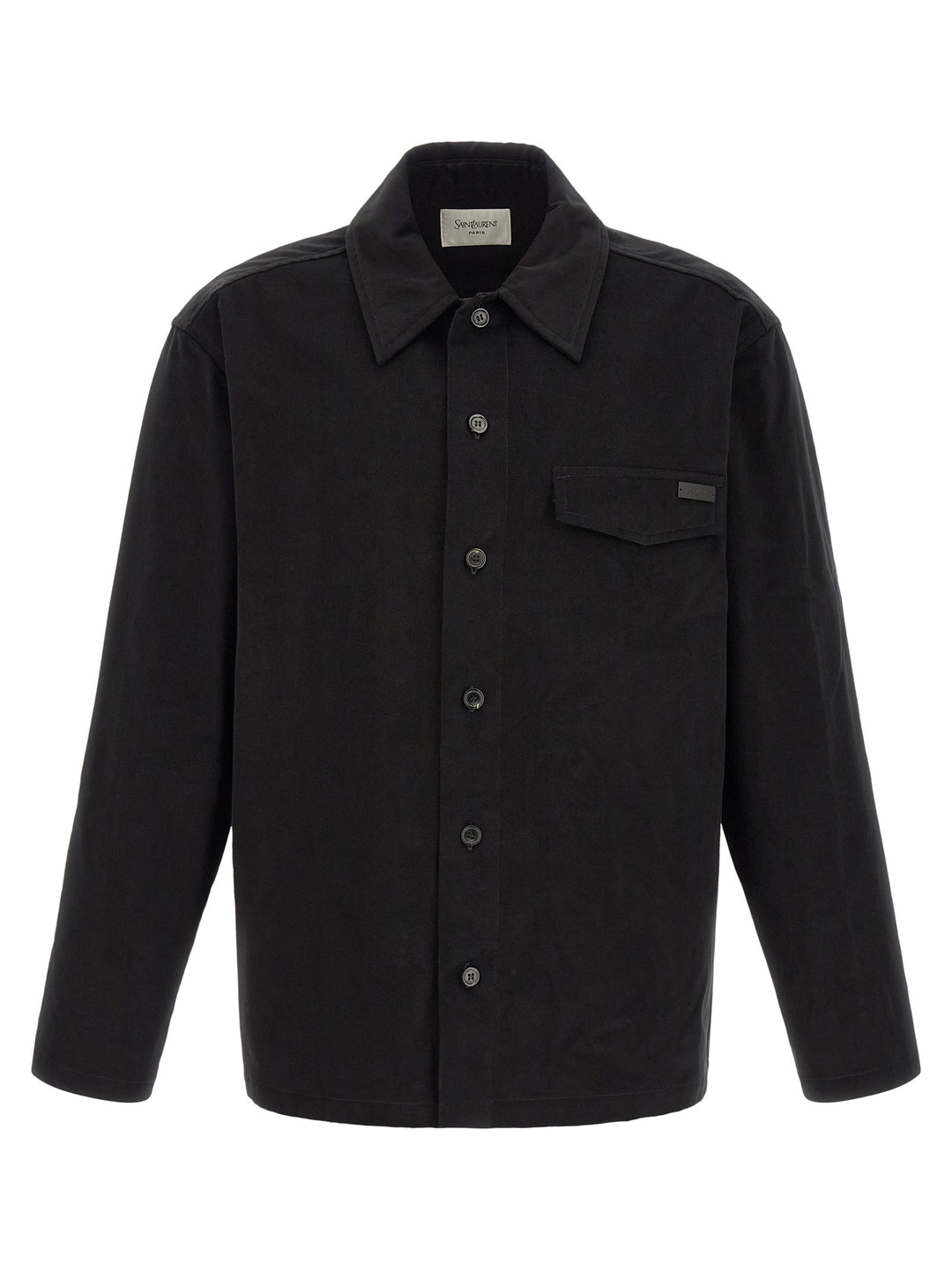 Saint Laurent Cotton Overshirt Shirt and Blouse - Black | 647f4b675fcbf570d93f5490f2aec1d5e6b7ac44