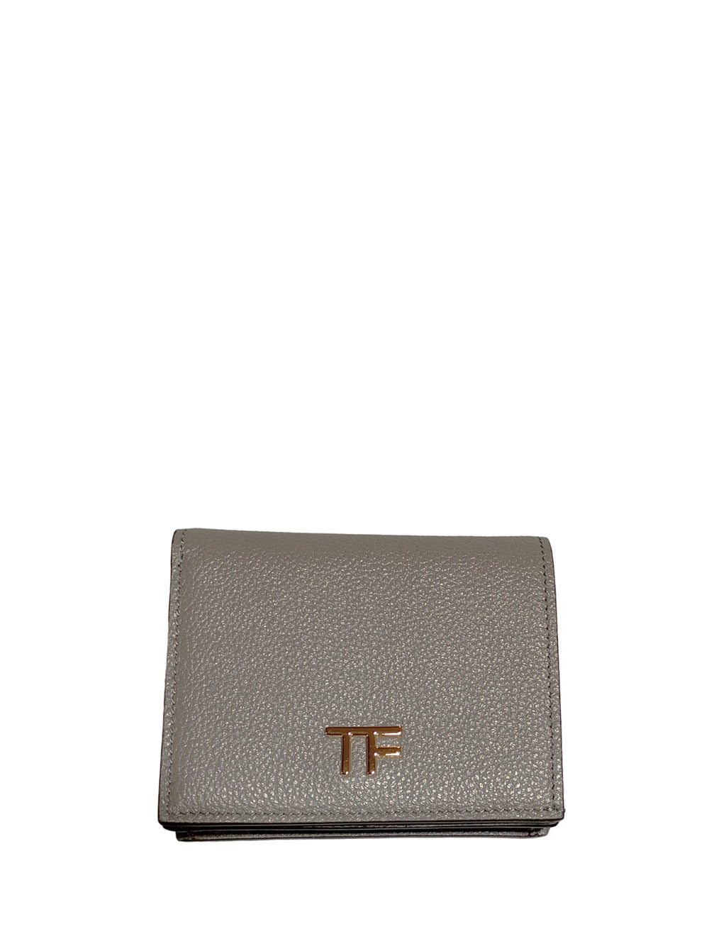 Mini wallet with logo plaque