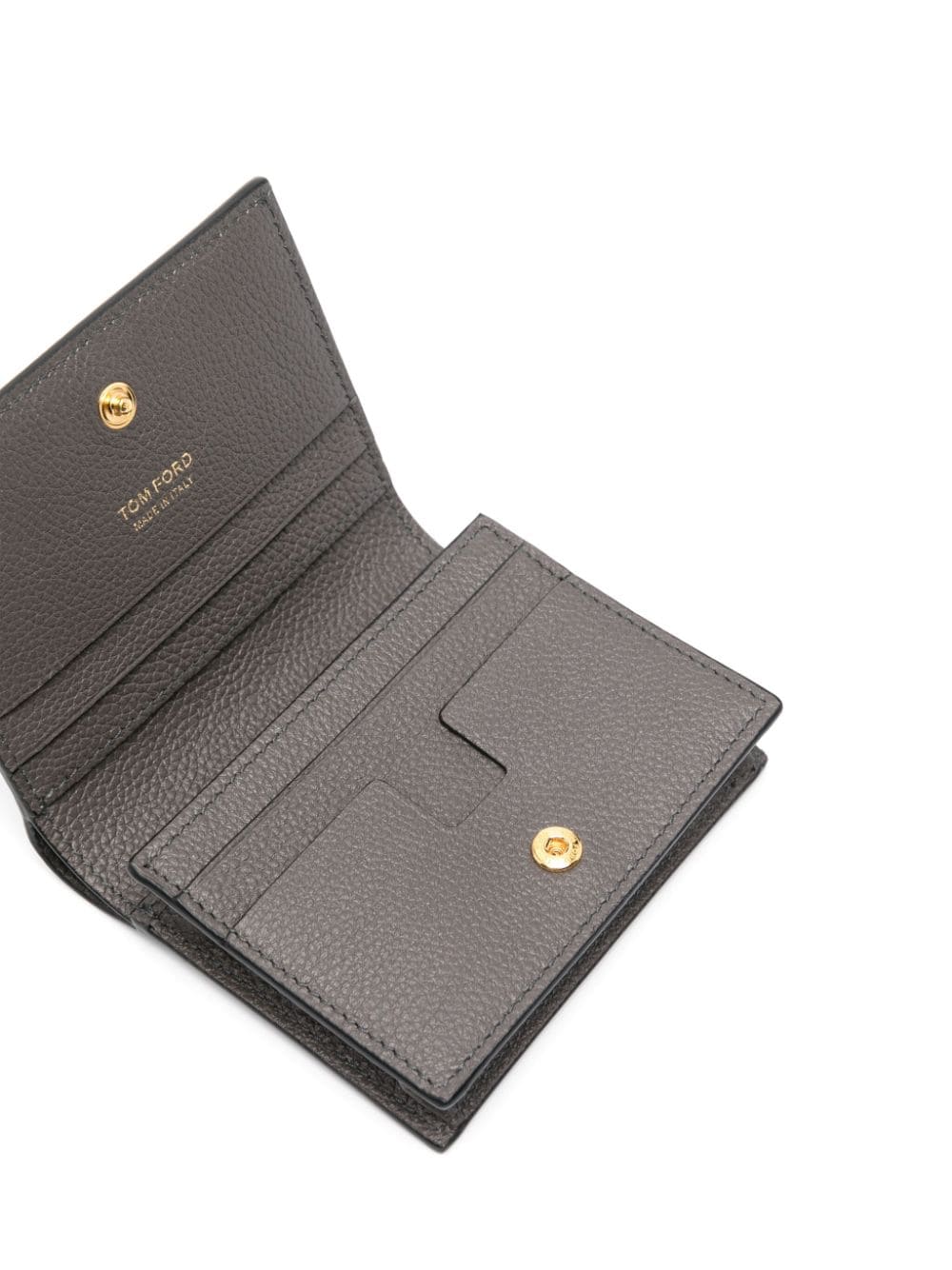 Mini wallet with logo plaque