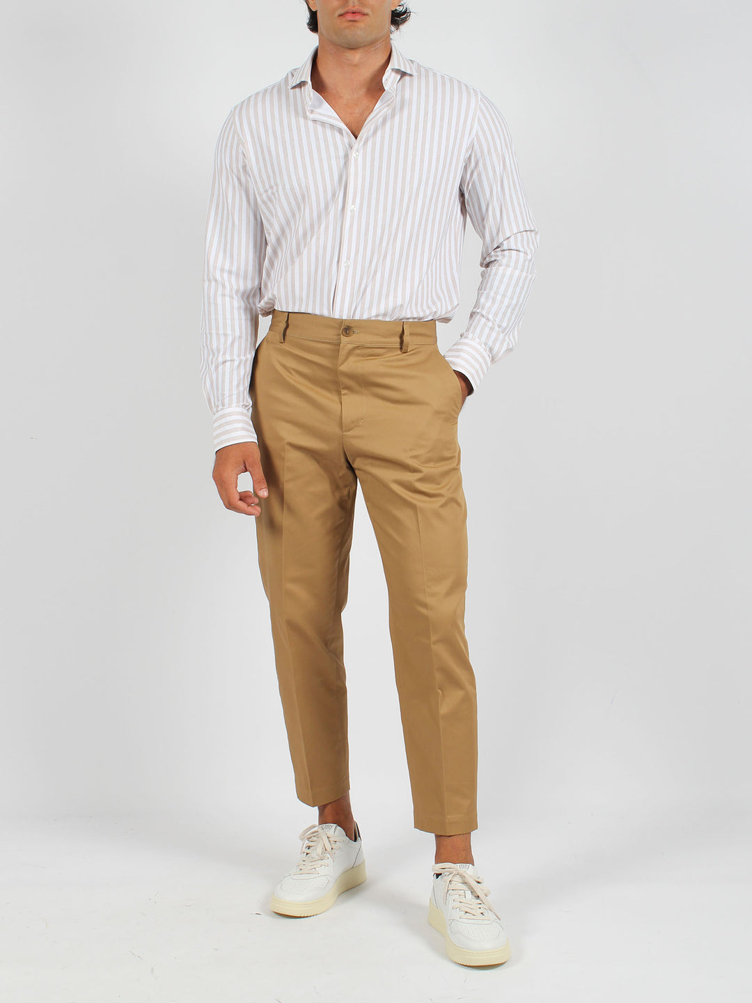 Straight leg trousers