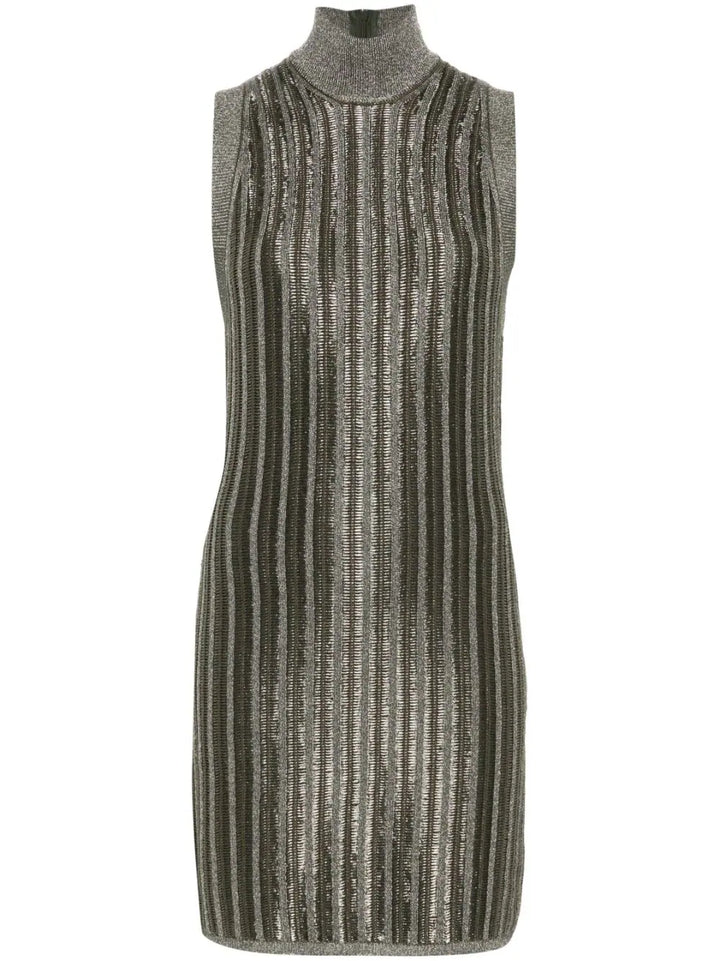 Short ribbed dress