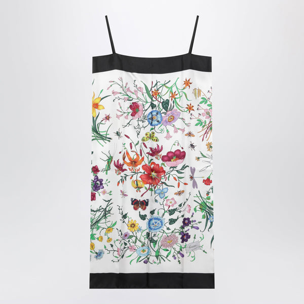 Flora Printed Silk Twill Dress