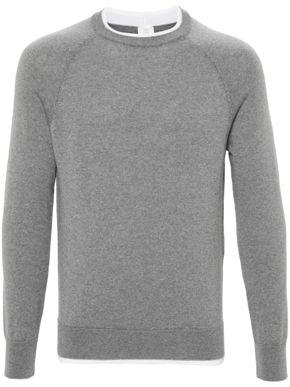 Sweater with contrasting finish