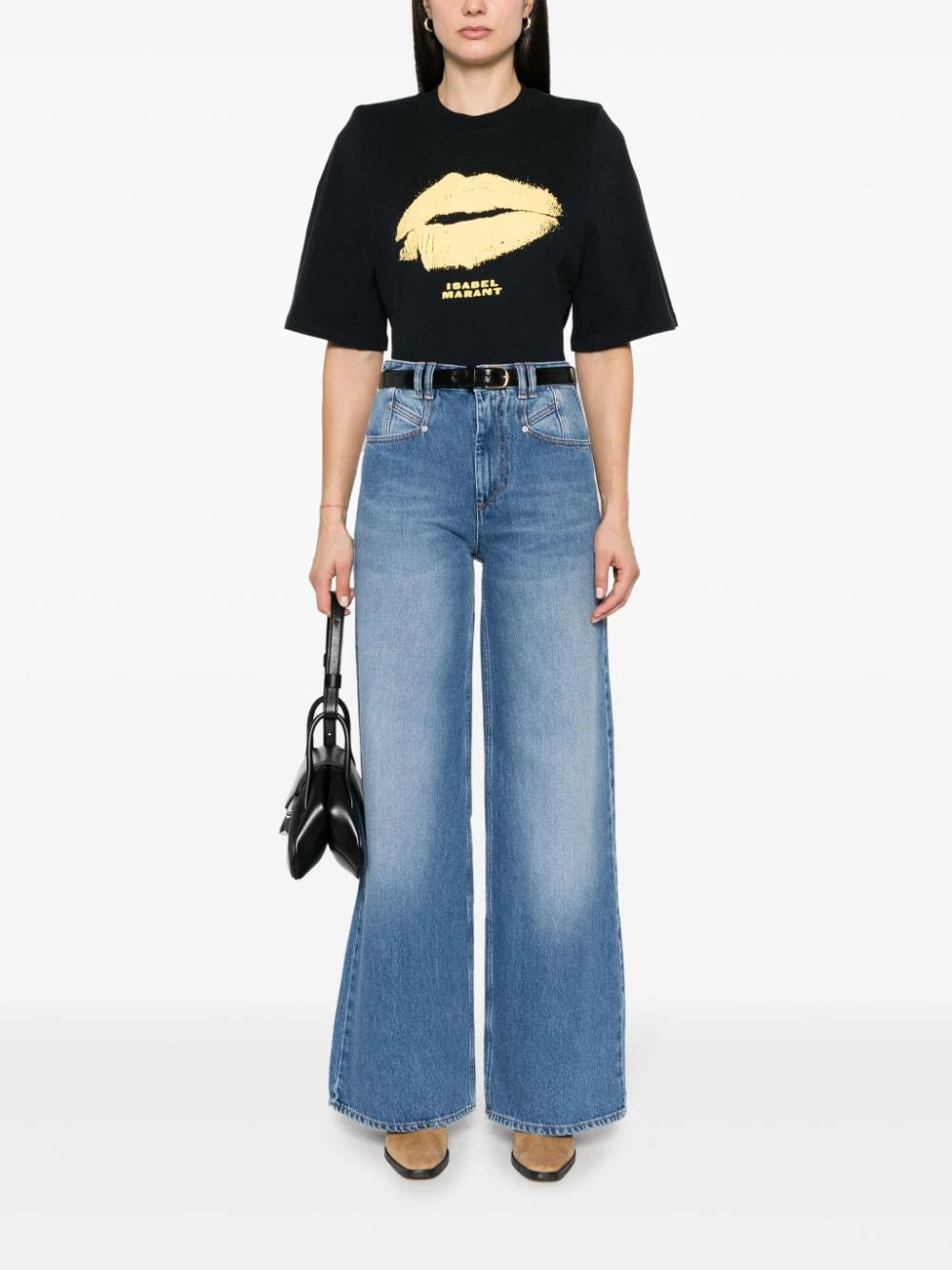 Lemony wide leg jeans