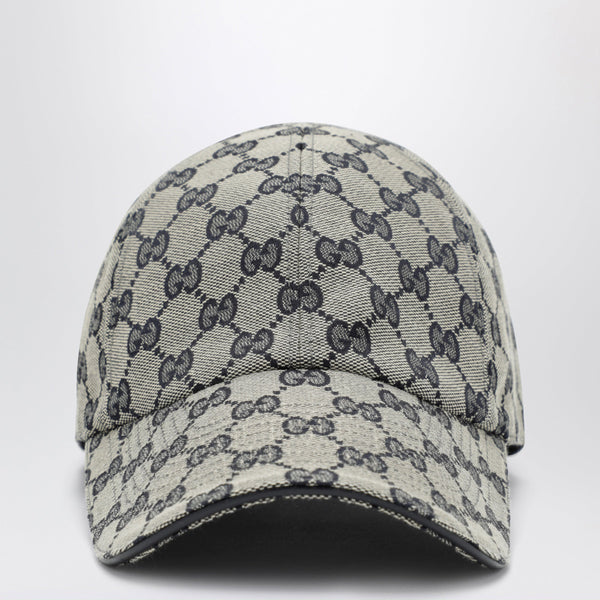 Blue Gg Cotton Canvas Baseball Cap