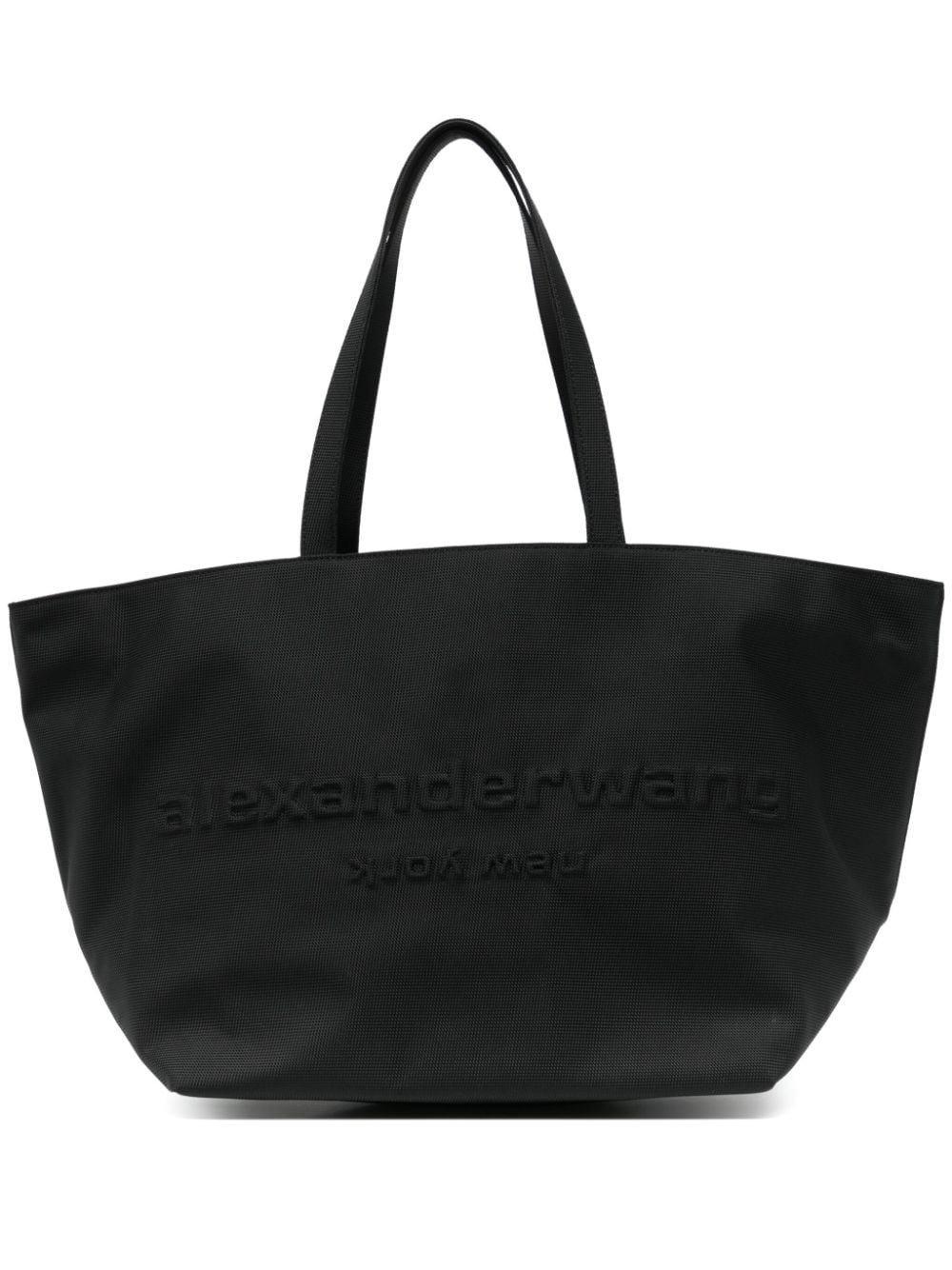 Punch tote bag with embossed logo