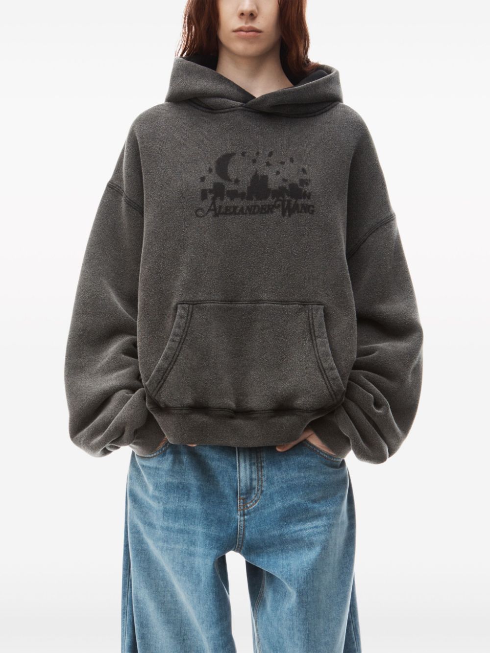 Sweatshirt with jacquard logo