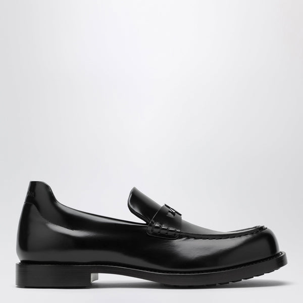 Comfy Loafers In Shiny Calfskin Leather Black