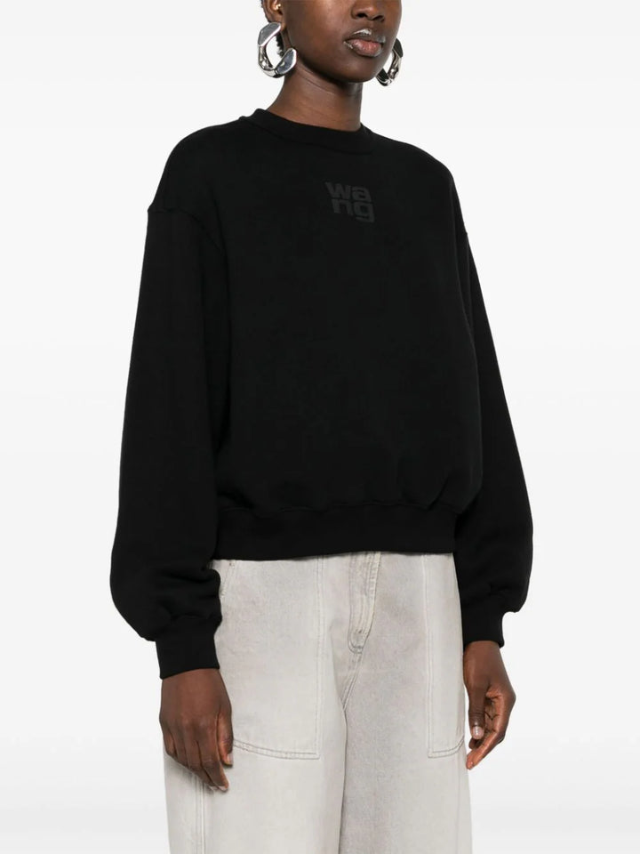 Sweatshirt with embossed logo