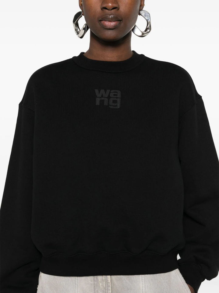 Sweatshirt with embossed logo