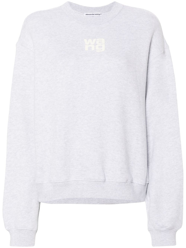 Sweatshirt with embossed logo