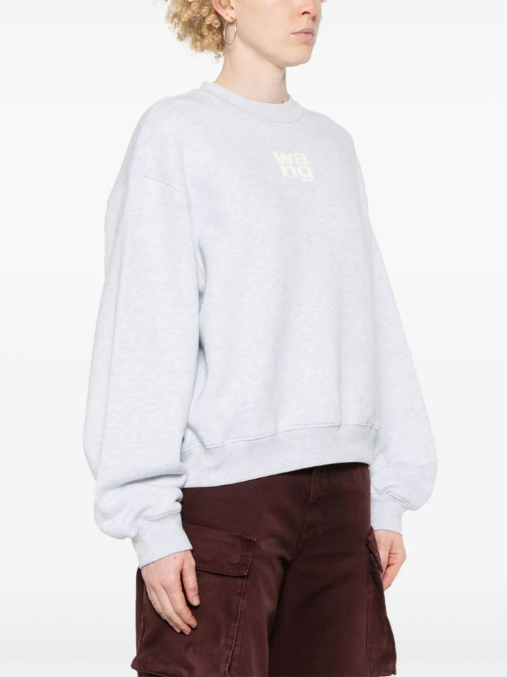 Sweatshirt with embossed logo