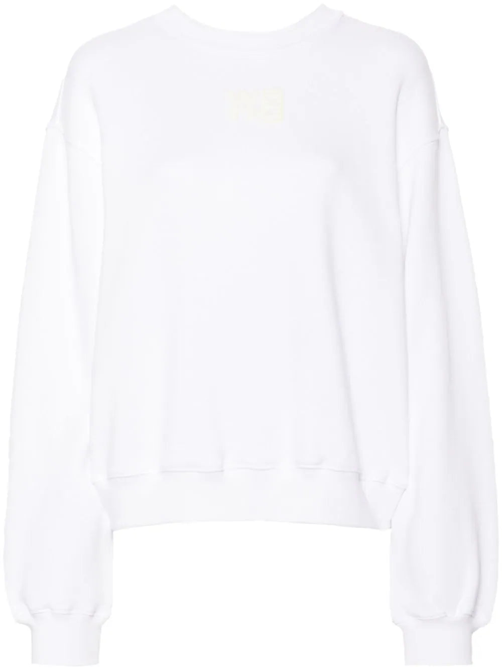 Sweatshirt with embossed logo