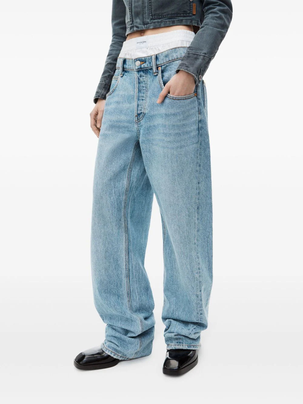 Wide leg jeans