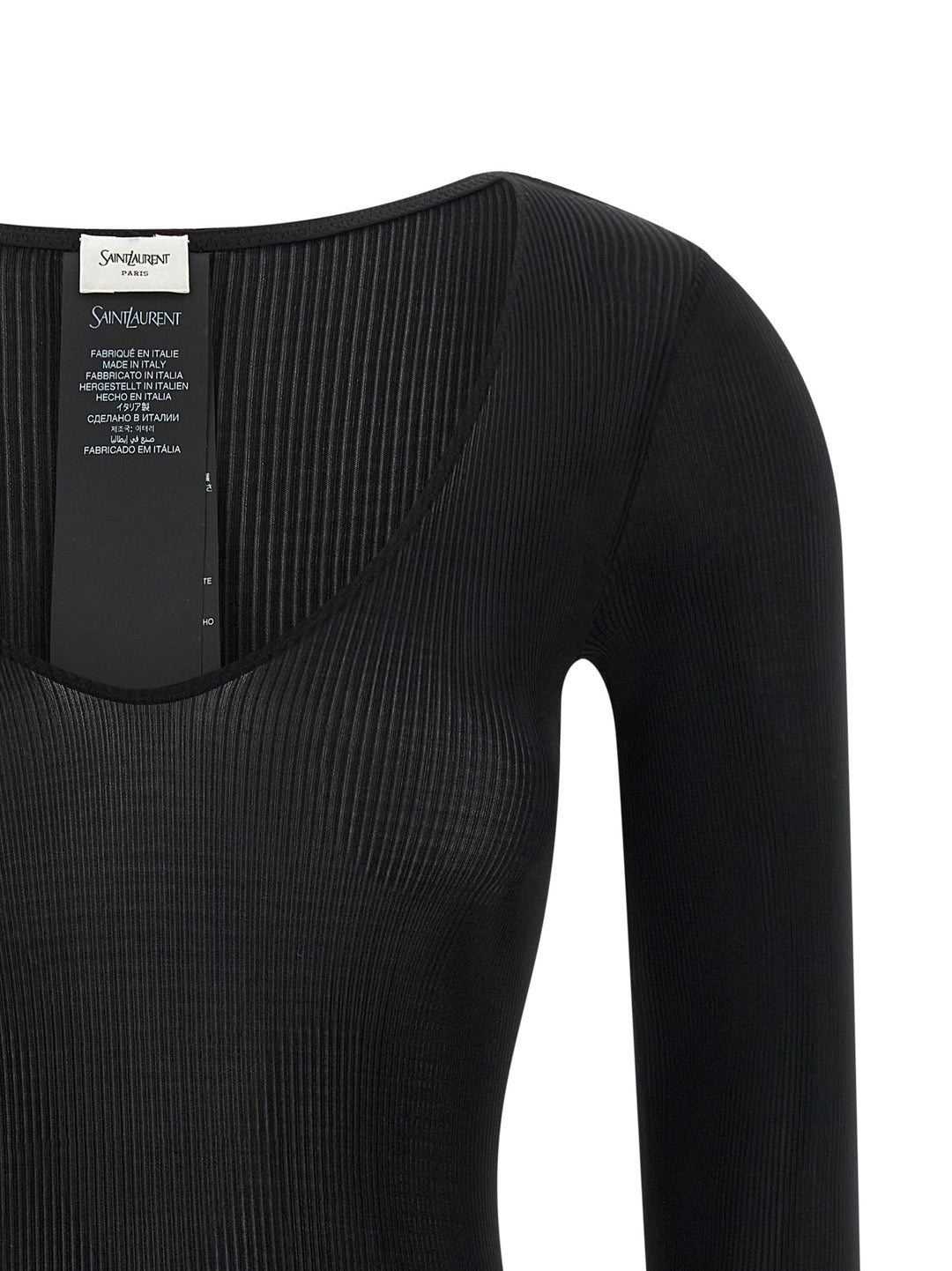 Saint Laurent Cassandre Tops - Black | 7e9b4b8439fbb00ee6e5cecea142aaa4774780bf