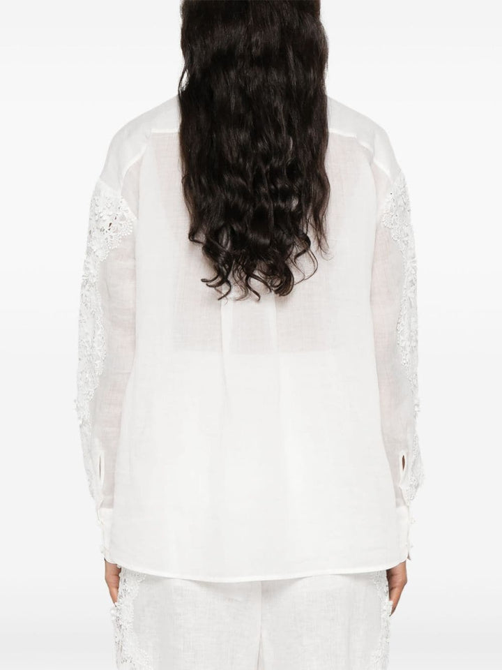 Halliday shirt in floral lace