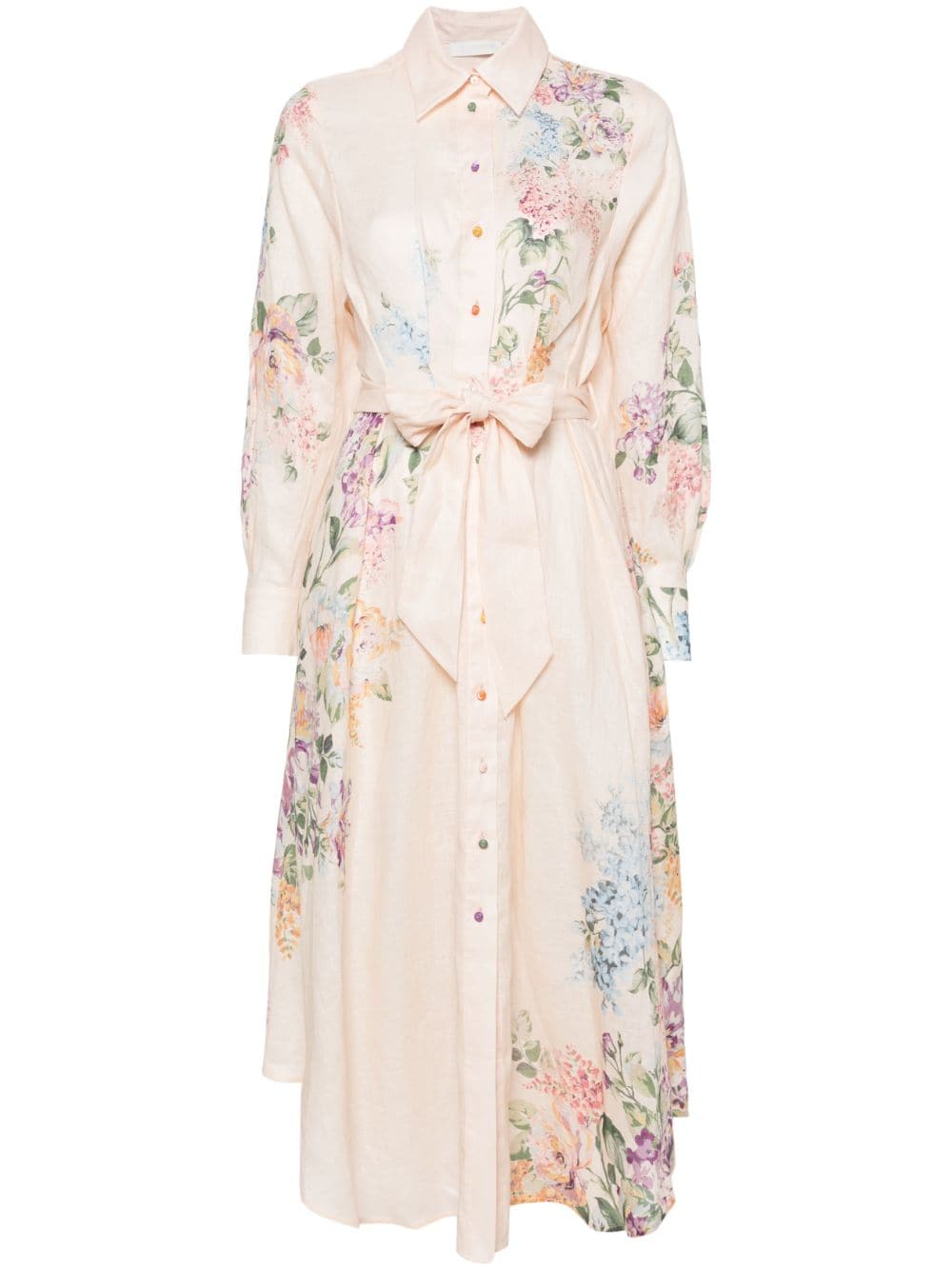 Halliday floral shirt dress