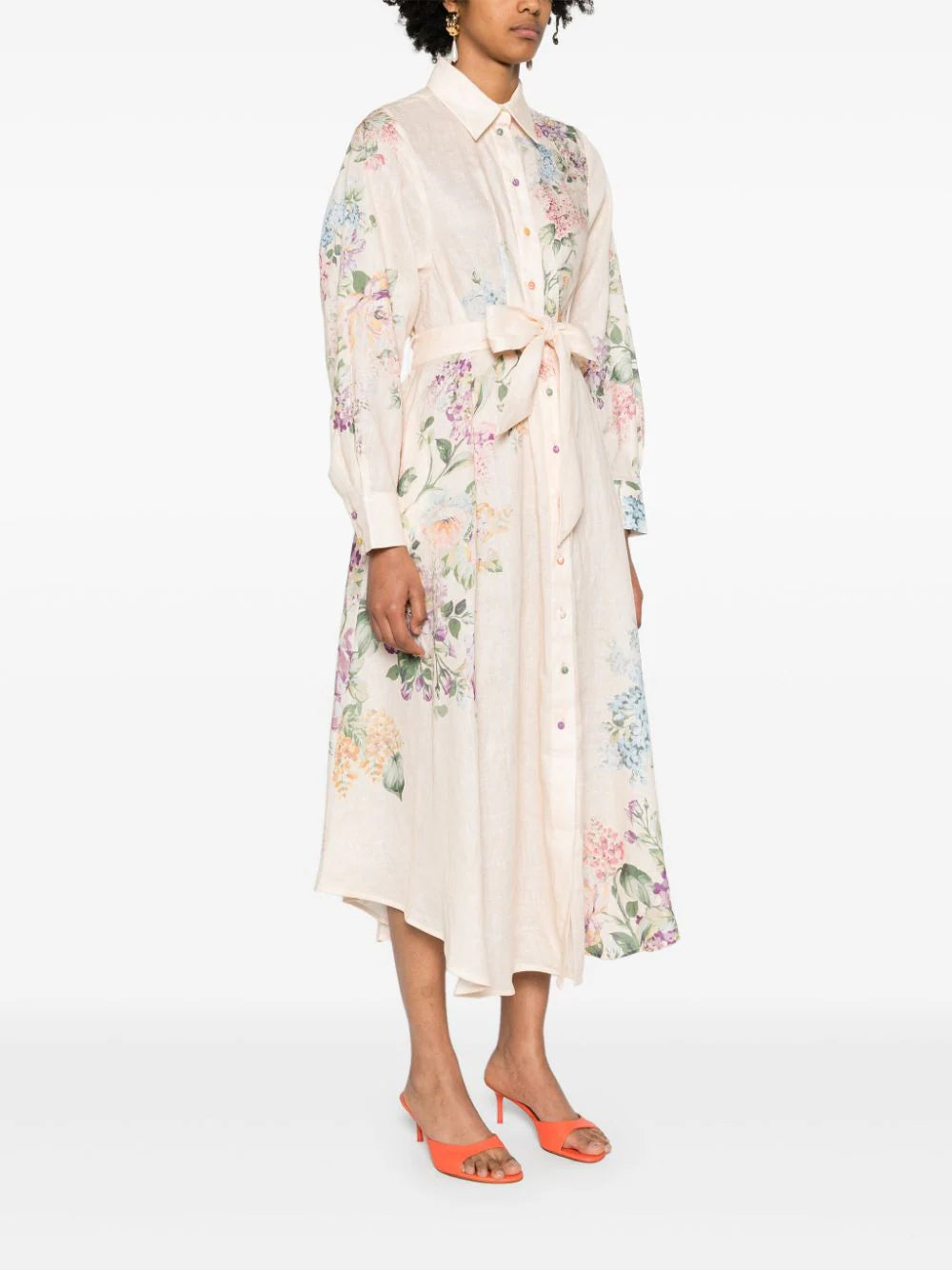 Halliday floral shirt dress