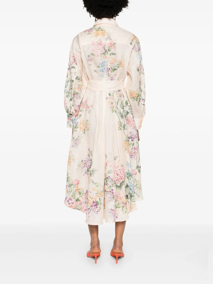 Halliday floral shirt dress