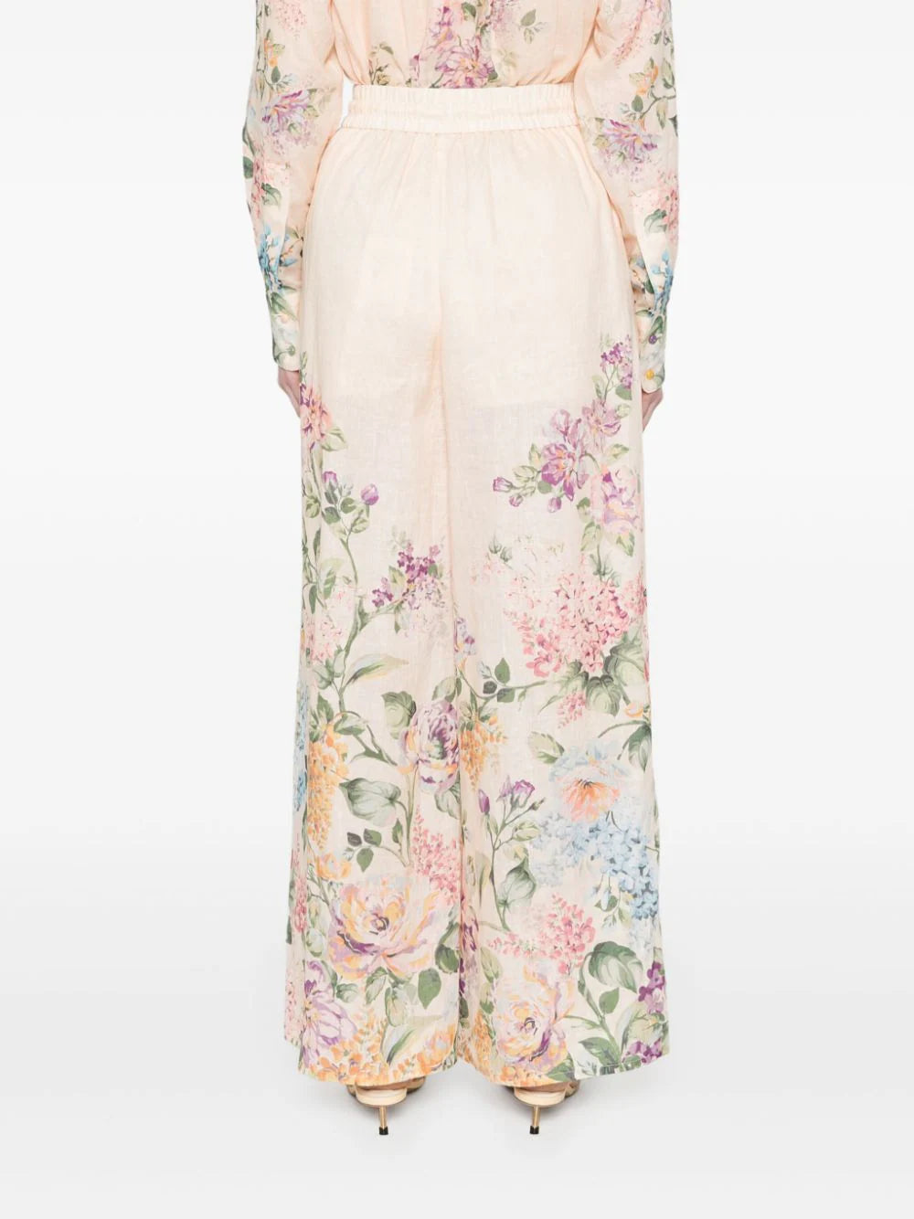 Halliday floral palazzo trousers