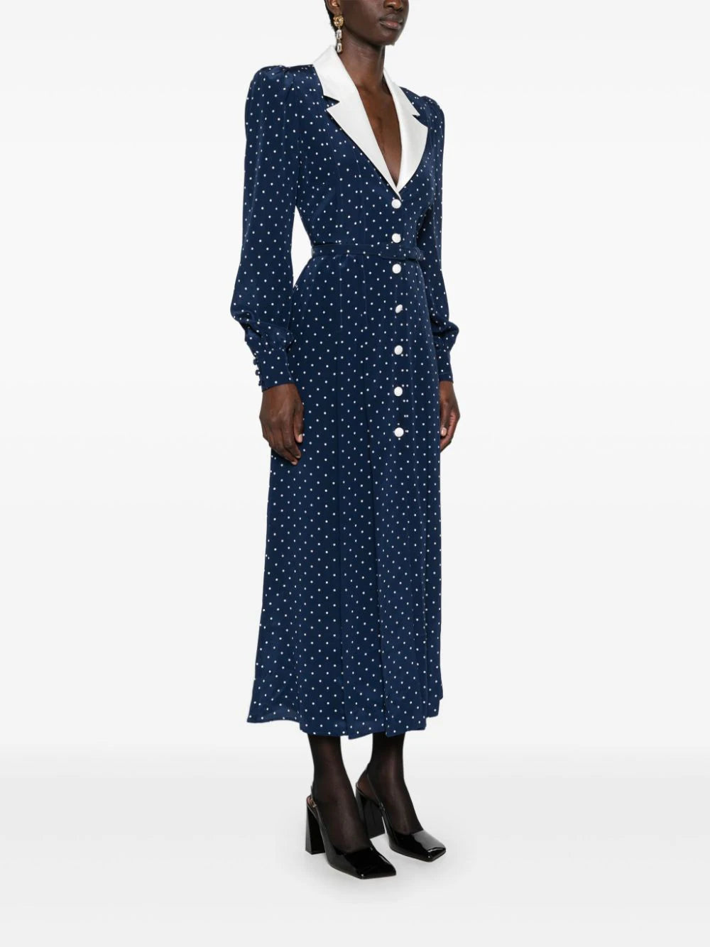 Polka dot midi dress