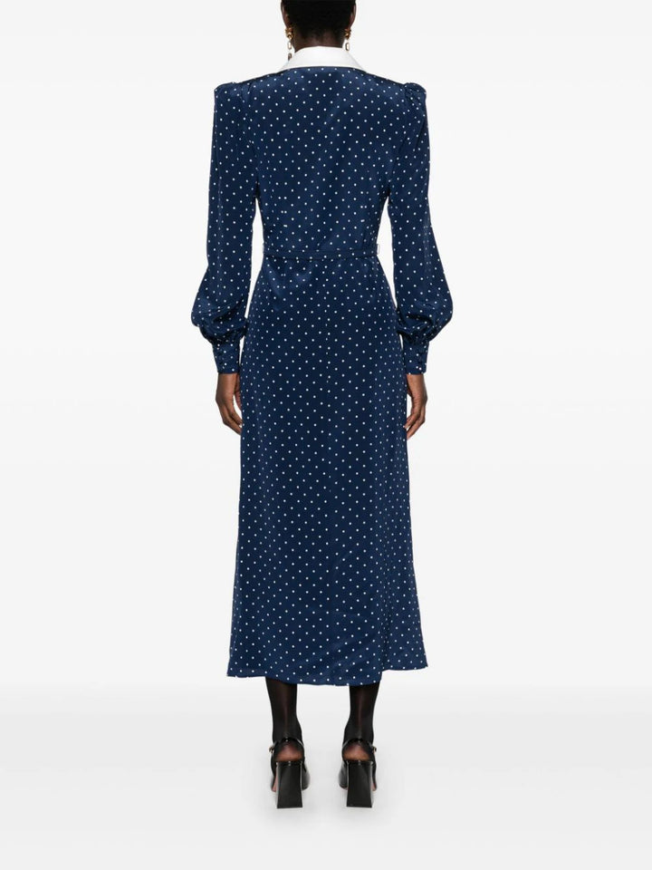 Polka dot midi dress