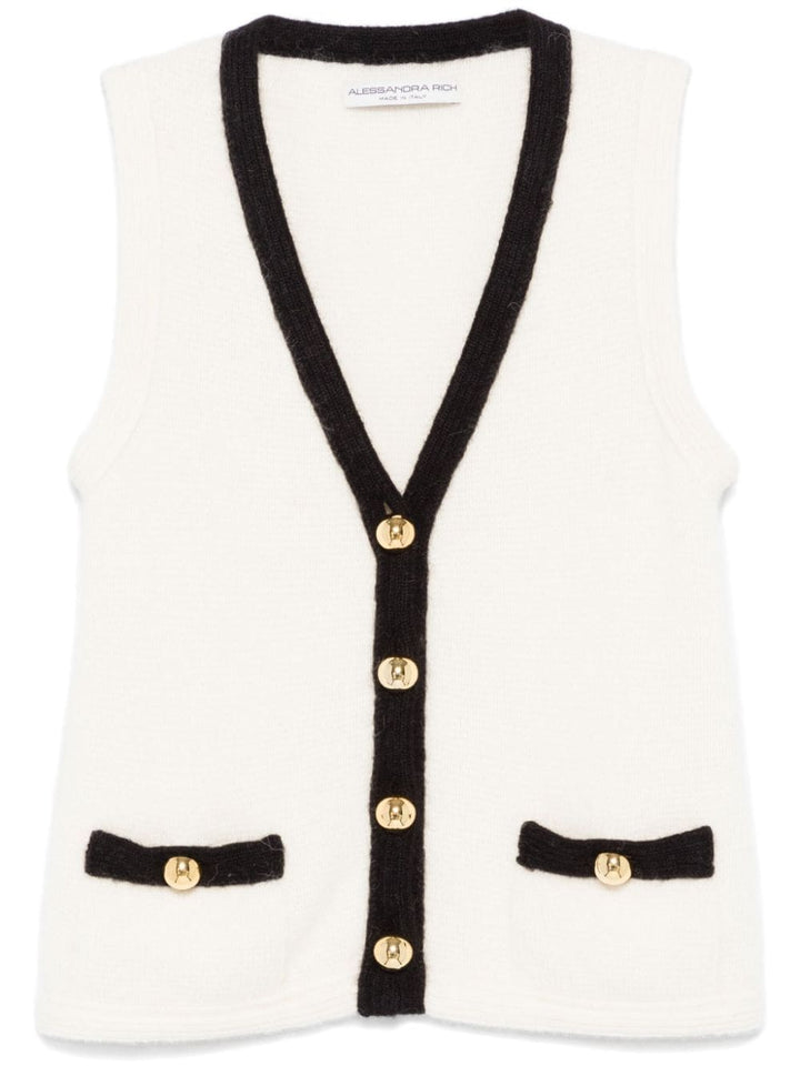 Tank top with contrasting edge