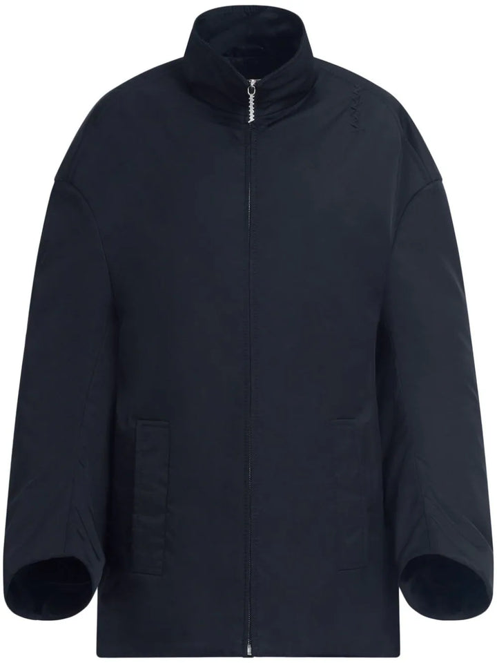 High-neck bomber jacket with zip