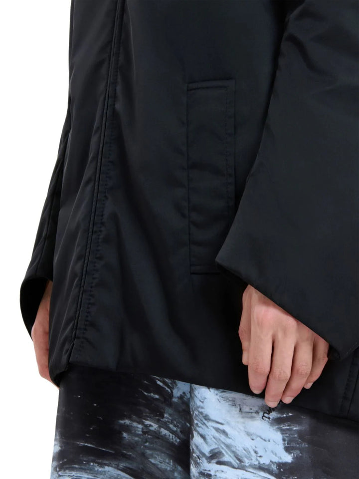 High-neck bomber jacket with zip