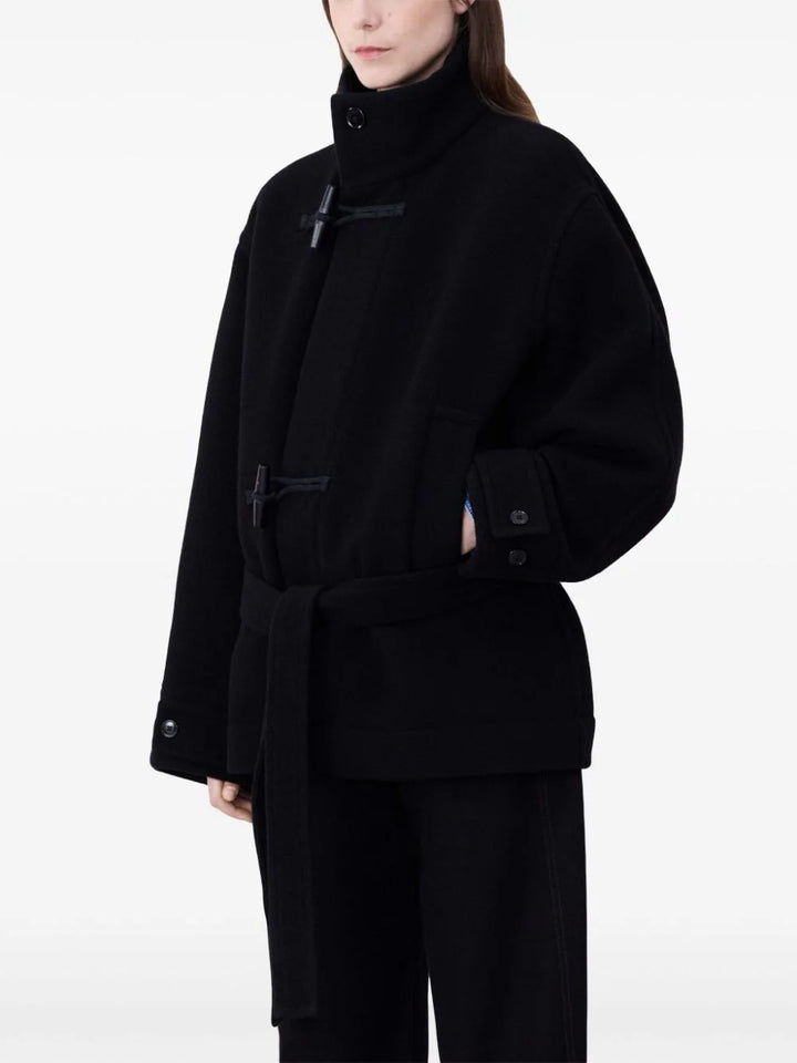 Duffle coat with funnel neckline