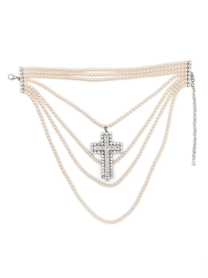 Necklace with crystal cross