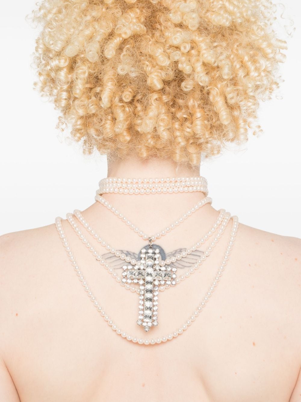 Necklace with crystal cross