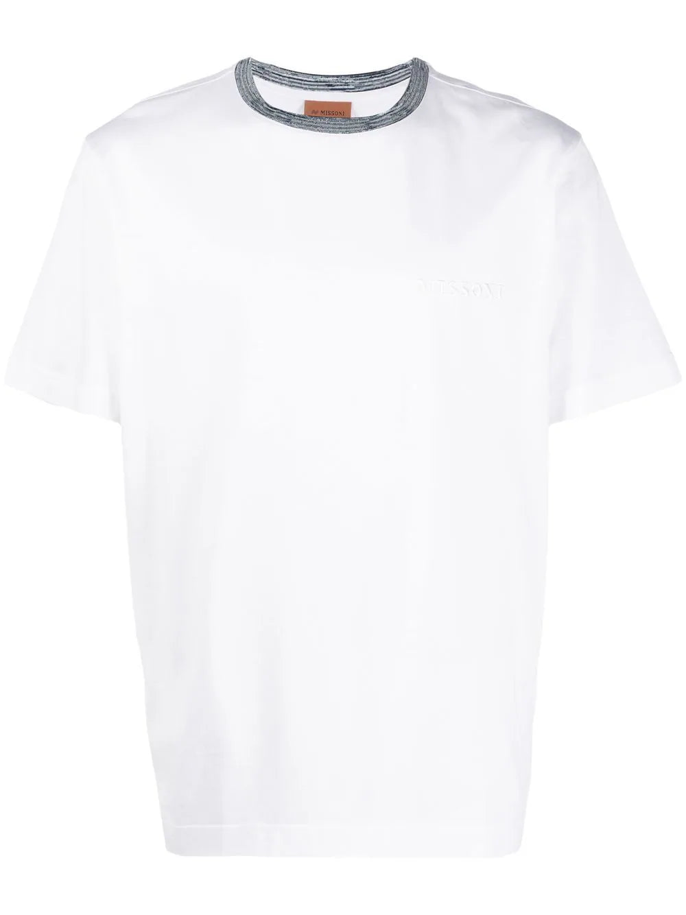 T-shirt with contrasting neckline