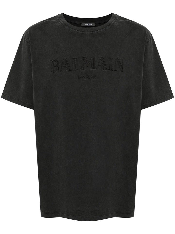 T-shirt with Vintage Balmain embroidery