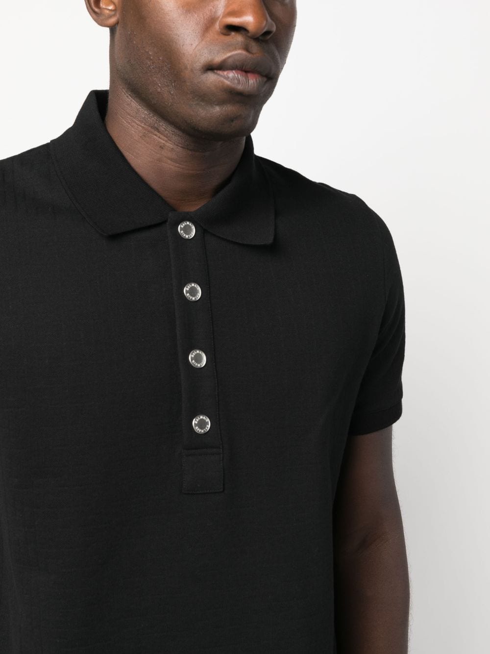 Piqué polo shirt with monogram motif