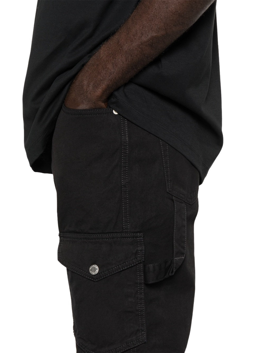 Tapered trousers with patch