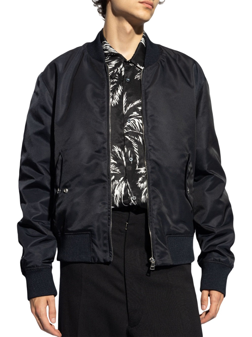 Bomber jacket with embroidery