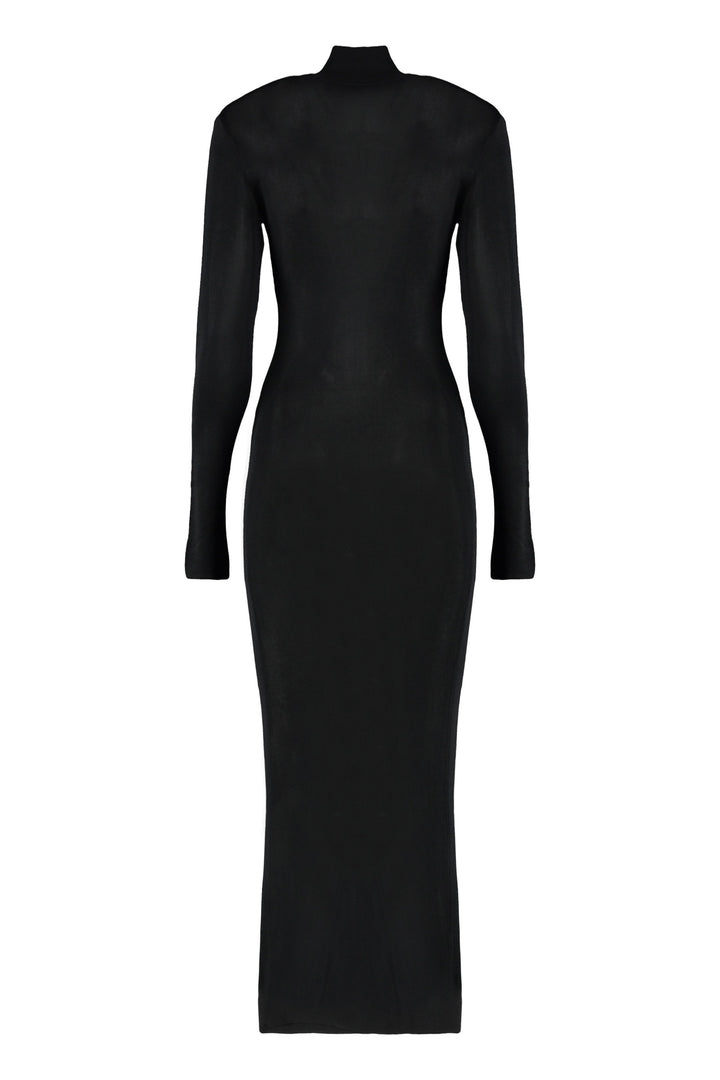 Knitted Maxi Dress Dresses Black