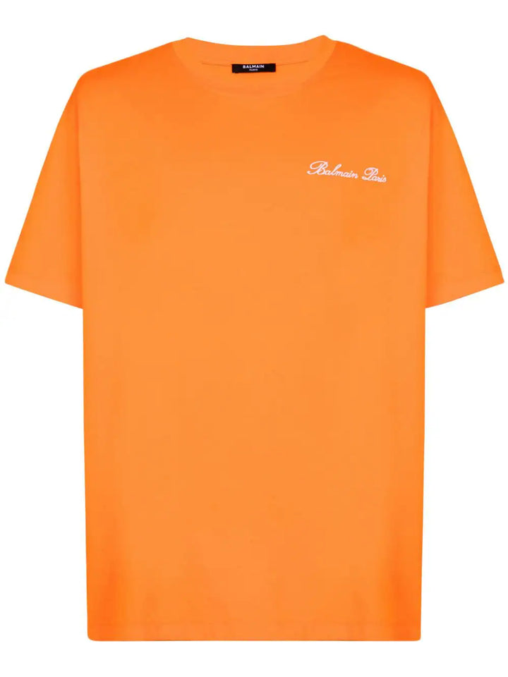 T-shirt with logo embroidery