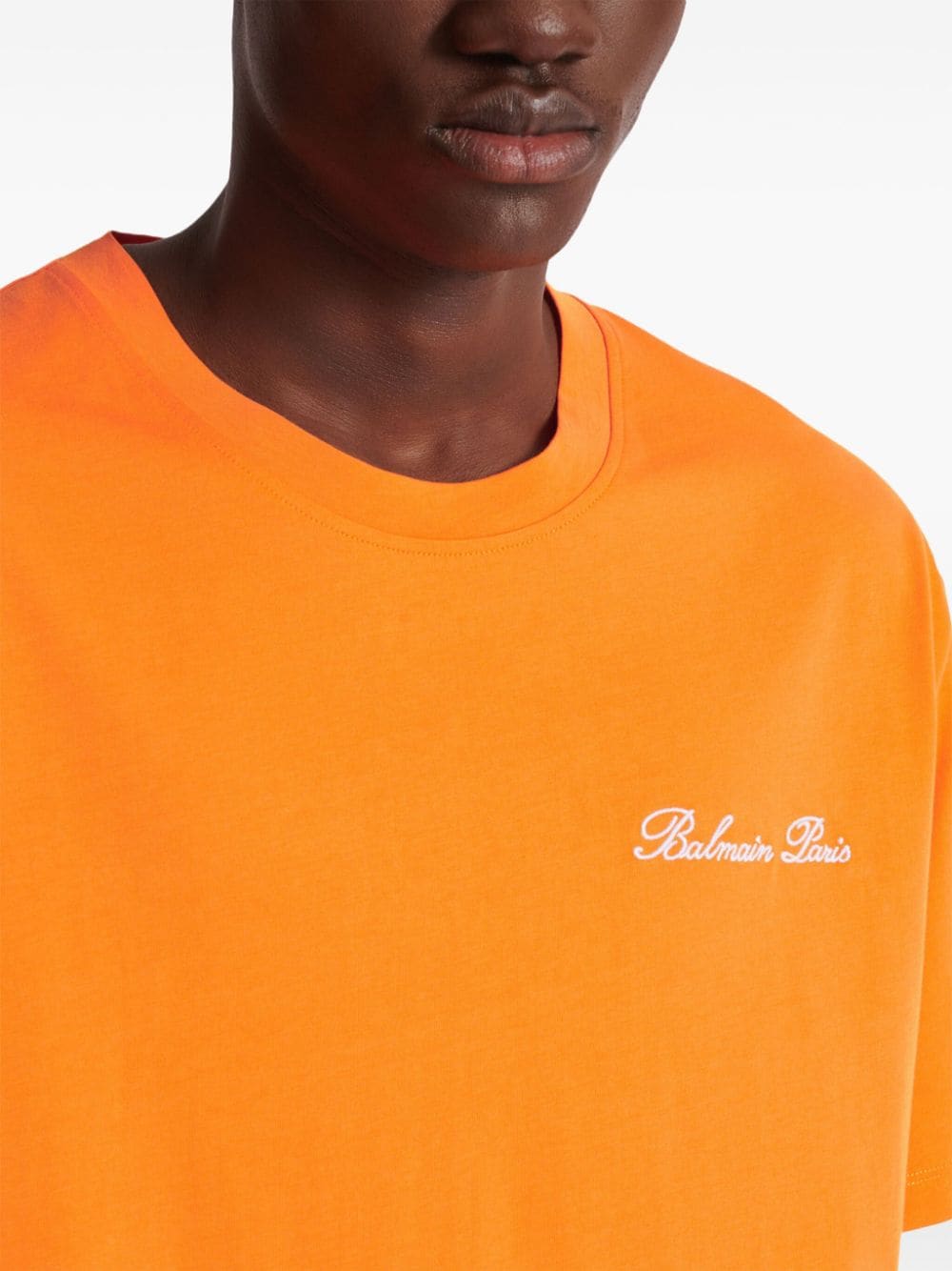 T-shirt with logo embroidery