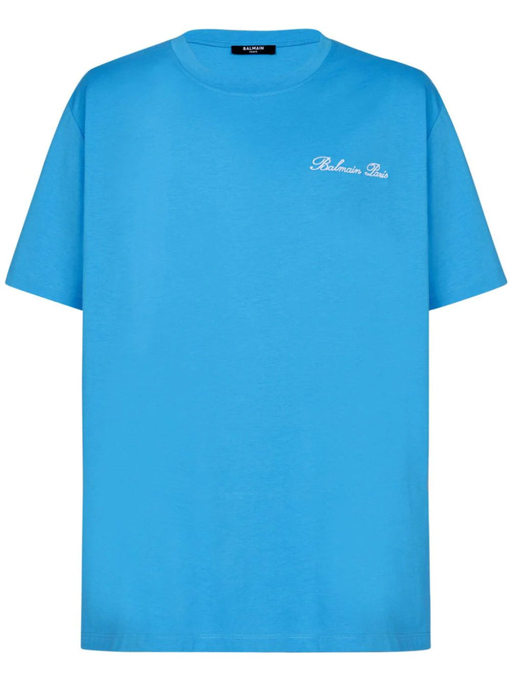 T-shirt with logo embroidery