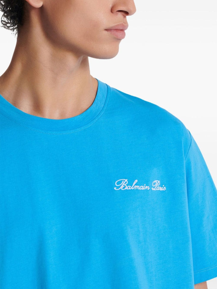 T-shirt with logo embroidery