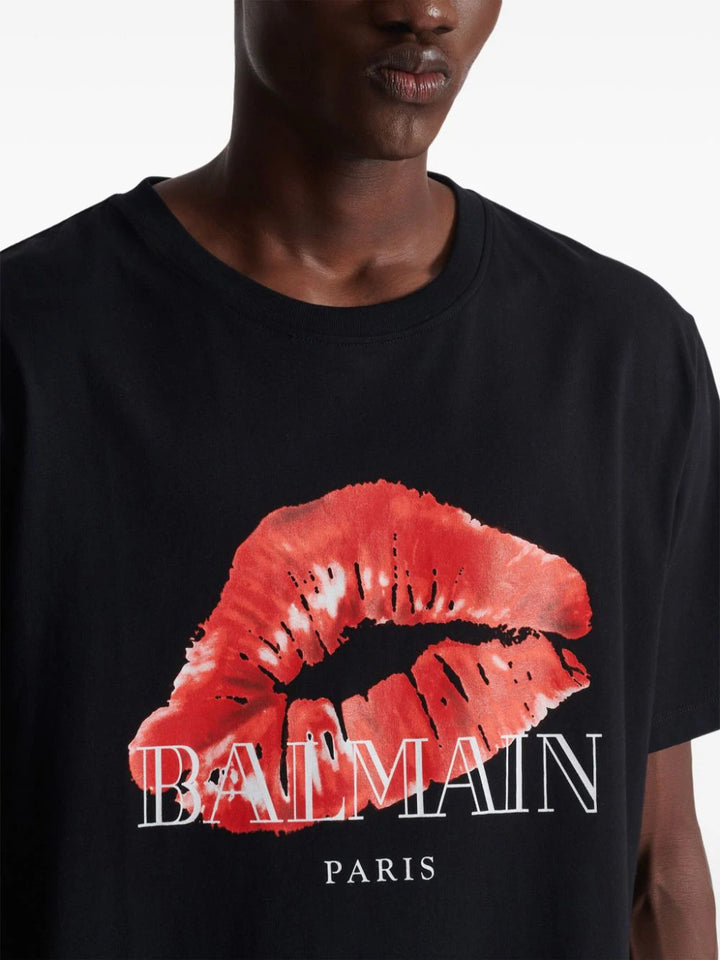 T-shirt with Kiss print