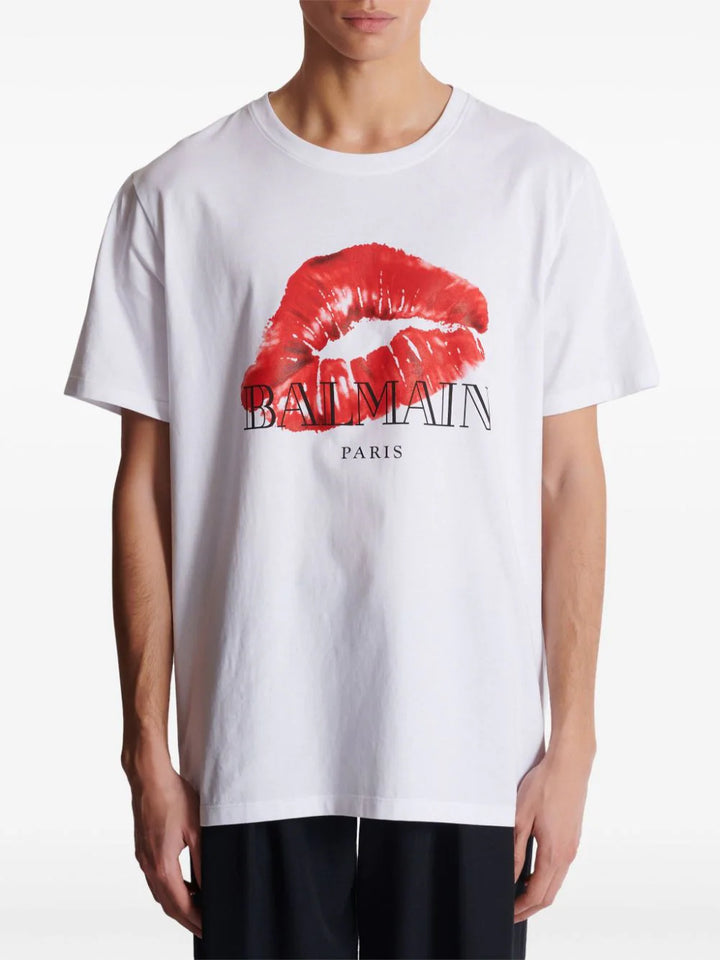 T-shirt with Kiss print