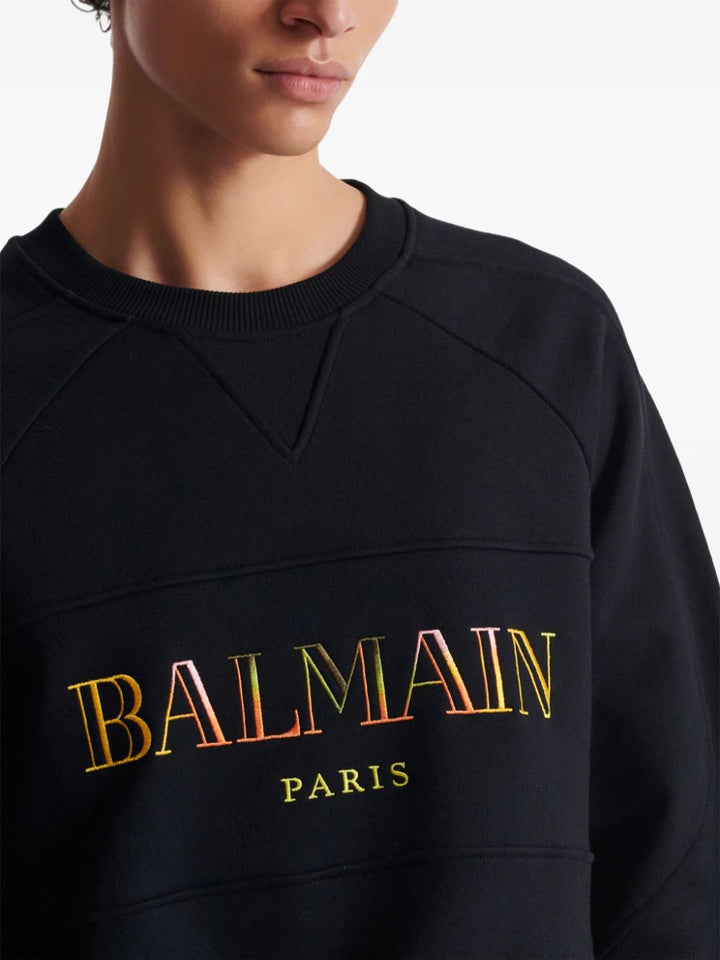 Oversized sweatshirt with embroidery