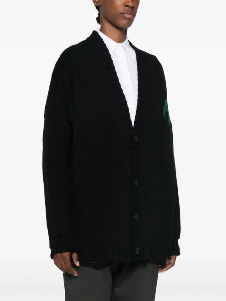 Cardigan with logo