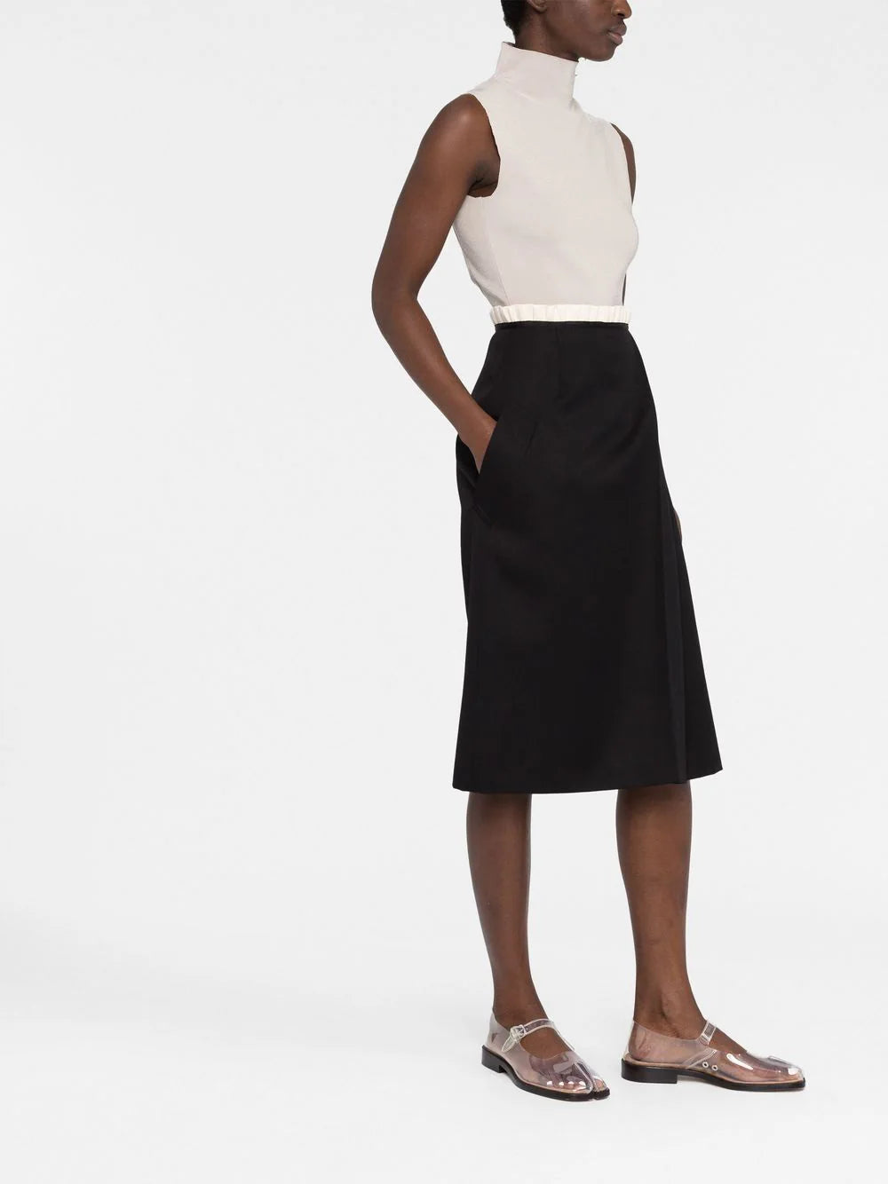 Cavalry midi skirt