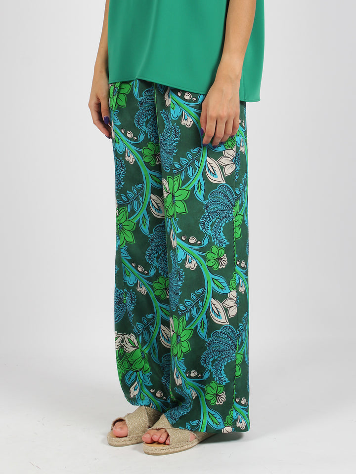 Silk trousers