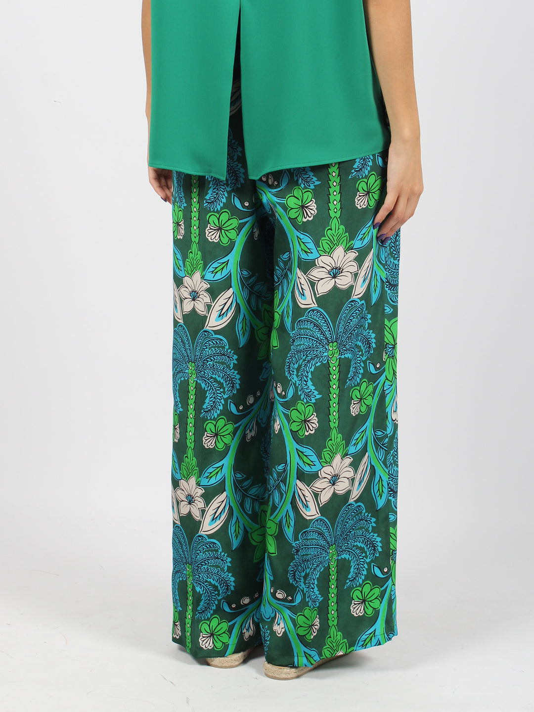 Silk trousers